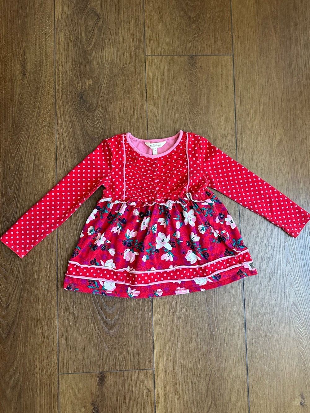 Matilda Jane Red Polka Dot & Floral Long Sleeve Top
